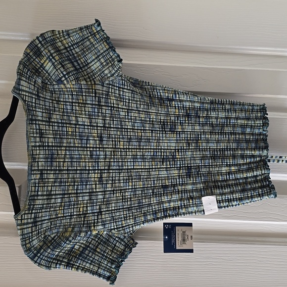 ARIZONA JEAN CO WOMEN'S JUNIORS SIZE BLUE AND YELLOW CROP TOP SIZE LARGE - Picture 8 of 14